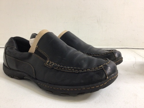 BOC Born Concept Black Leather Slip On Loafers, Size 12, E-Commerce Return - Lot 762