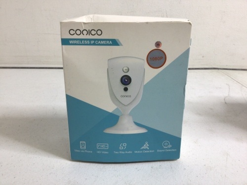 Conico Wireless IP Camera, Powers Up, E-Commerce Return - Lot 170