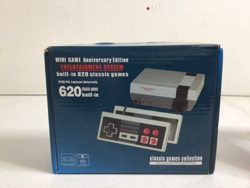 Mini Game Entertainment System w/ 620 Games, Powers Up, E-Comm Return - Lot 211