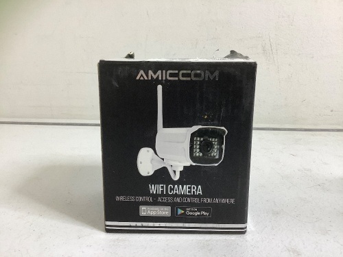Amiccom WiFi Camera, Powers Up, Appears New - Lot 215