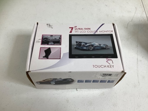 7" LCD Color Monitor, Untested, No Cord, E-Commerce Return - Lot 235