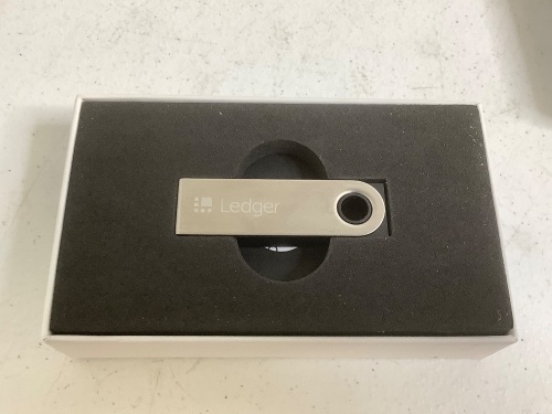 Ledger Nano S Cryptocurrency Hardware Wallet, Untested, E-Commerce Return - Lot 237
