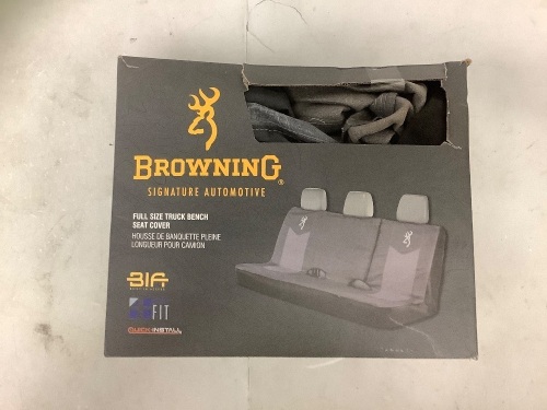 Browning Truck Bench Seat Cover, E-Commerce Return - Lot 305