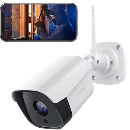 Victure 1080P Weatherproof Security Camera, Powers Up, E-Comm Return - Lot 676