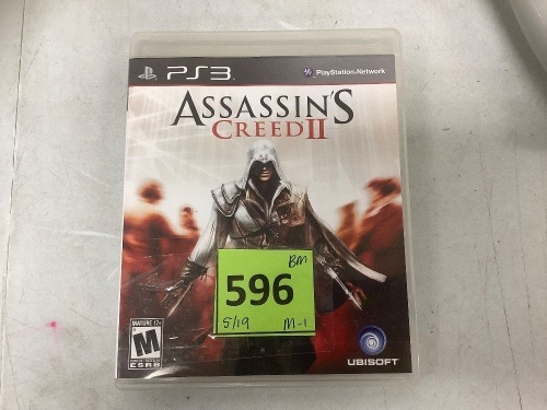 Assasson's Creed ll For PS3, New - Lot 596