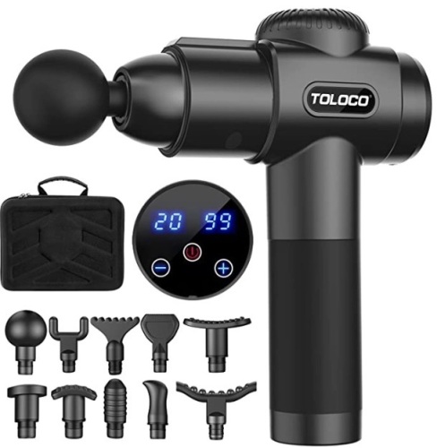 Toloco Percussion Massage Gun, Powers Up, Appears New - Lot 398