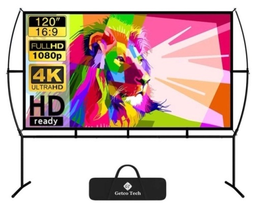 120" Portable Projection Screen, E-Commerce Return - Lot 420