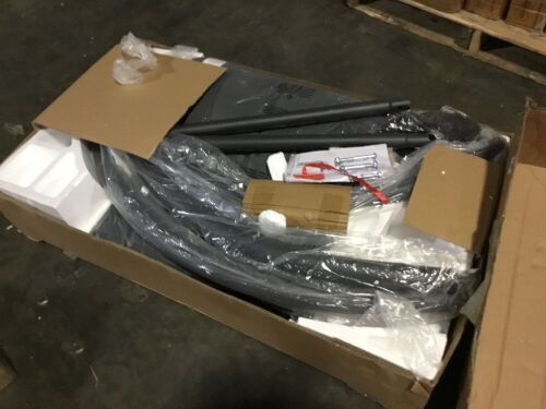 Hanging Curved Chaise Lounge Chair w/ Built-In Pillow, Removable Canopy - Lot 168
