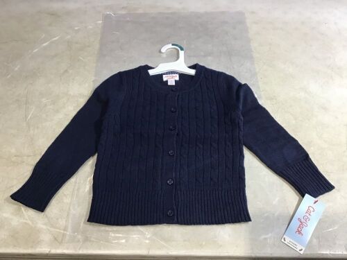 Case of Cat & Jack Toddler Girls' Crew Neck Cable Knit Uniform Cardigan, 4T - Lot 312