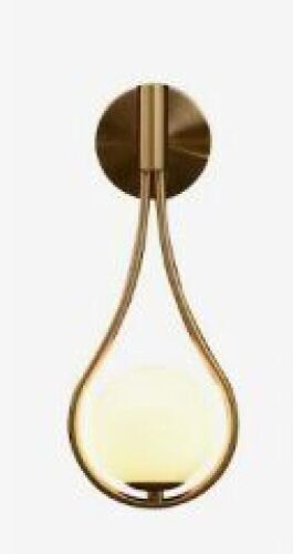 Modo Lighting Gold Mid-Century Globe Glass Wall Lights. - Lot 352