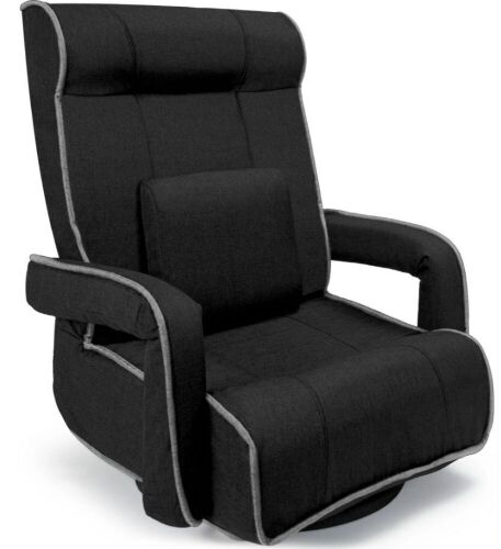 Oversized Swivel Gaming Floor Chair w/ Armrest, Adjustable Backrest - Lot 568