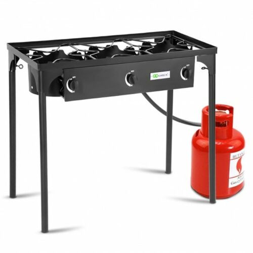 225 000-Btu Portable Propane 3 Burner Gas Cooker - Lot 480