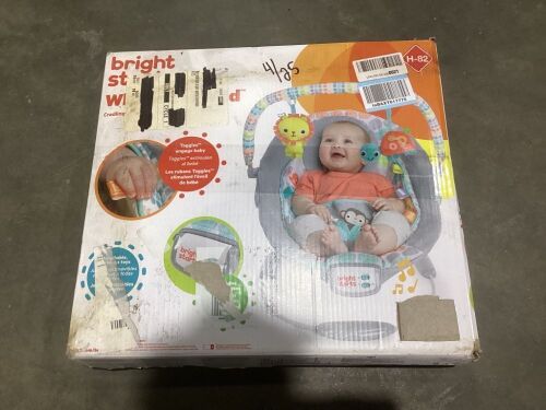 Bright Starts Whimsical WIld Cradling Bouncer - Lot 1037