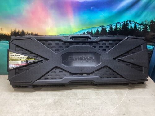 Flambeau Safe Shot Tact. Rifle Hard Case Egg Shell Foam Molded 40" Black, 6500AR  - Lot 251