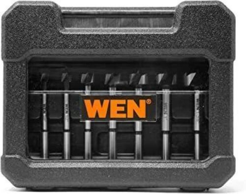 WEN FB3508 8-Piece Forstner Bit Set with Carrying Case - Lot 237