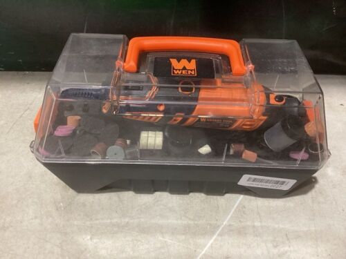WEN 23190 1.3-Amp Variable Speed Steady-Grip Rotary Tool with 190-Piece Accessory Kit, Flex Shaft, and Carrying Case - Lot 206