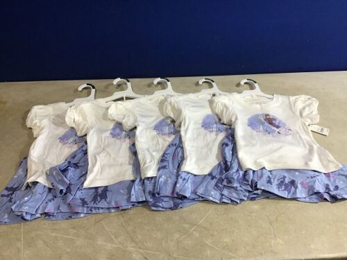 Case of (5) Toddler Girls Cotton 2 Piece Frozen Set, Size: 4T - Lot 859