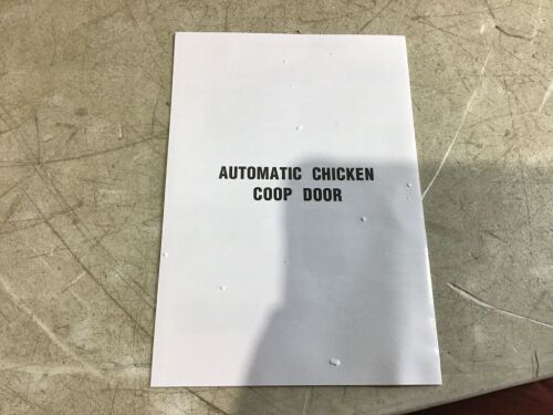 Automatic Chicken Coop Door Kit. - Lot 625