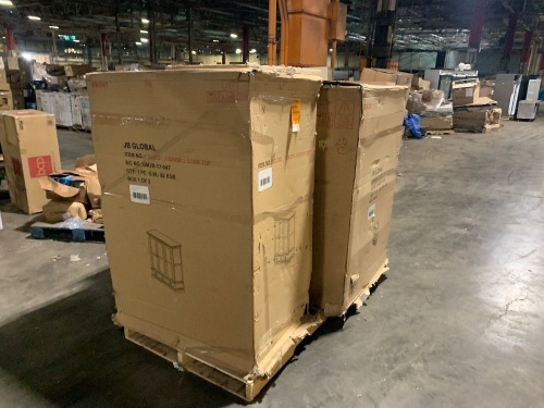 Lot of (3) Wardrobes without Bases - Lot 129