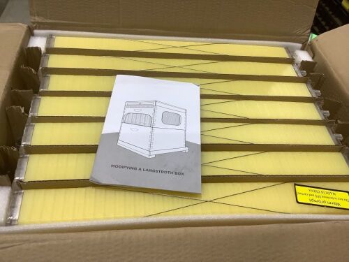Case of (7) Lanstroth Box Bee Hive Frames. - Lot 816