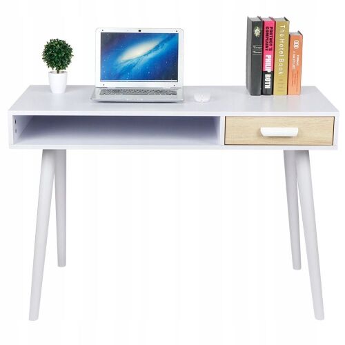 43" in. White Computer Desk  - Lot 385