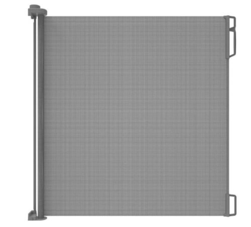 Perma Child Safety Outdoor Retractable Baby Gate 41" Extra Tall, Extends to 71" Wide, Gray - Lot 256