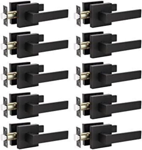 KNOBWELL 10 Pack Premium Matte Black Door Handle - Lot 286