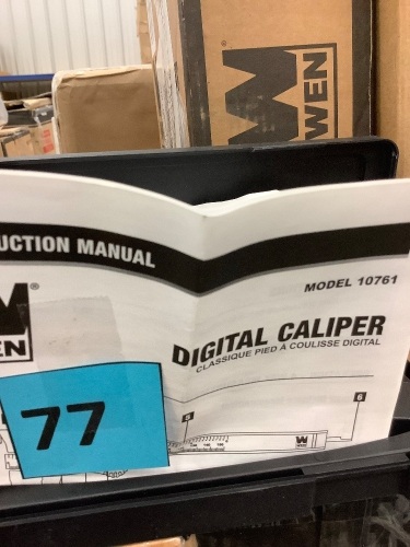 Electronic 6.1-Inch Digital Caliper with LCD Readout and Storage Case - Lot 77