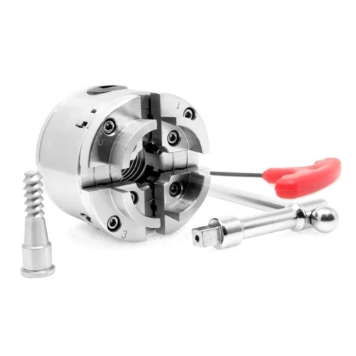 2.75-Inch 4-Jaw Self-Centering Keyed Lathe Chuck Set with 1-Inch x 8TPI Thread - Lot 159