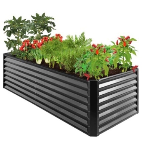 Outdoor Metal Raised Garden Bed, 8x4x2ft - Lot 370