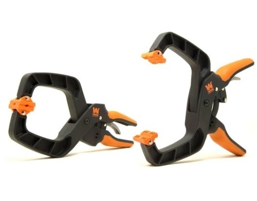 WEN Quick-Release Ratcheting Hand Clamps with 4-Inch Jaw Opening and 3-Inch Throat, 2 Pack - Lot 217