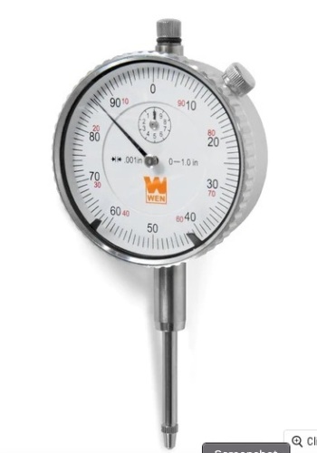 WEN 1-Inch Precision Dial Indicator with .001-Inch Resolution - Lot 219