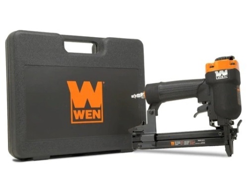 WEN 18-Gauge 3/8-Inch to 1-Inch Air-Powered 1/4-Inch Narrow Crown Pneumatic Stapler - Lot 233