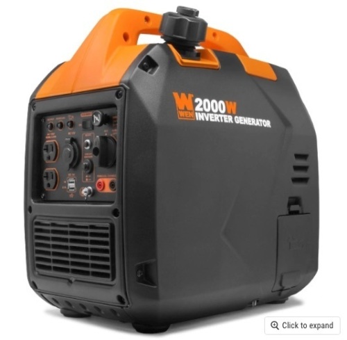 WEN Super Quiet 2000-Watt Portable Inverter Generator with Fuel Shut Off, CARB Compliant  - Lot 241
