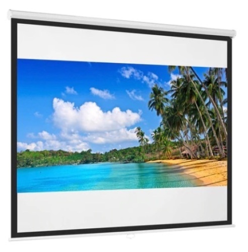 Diagonal 1:1 HD Pull-Down Manual Projector Screen, 119in - Lot 257
