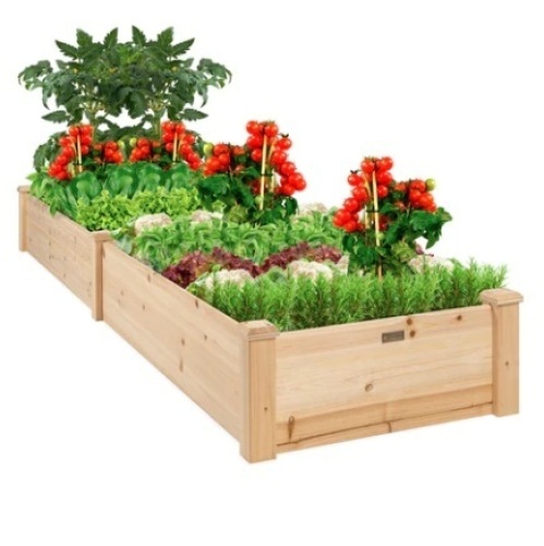 Wooden Raised Garden Bed Planter, 8x2ft - Lot 313