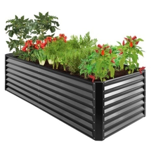 Outdoor Metal Raised Garden Bed, 8x4x2ft - Lot 332