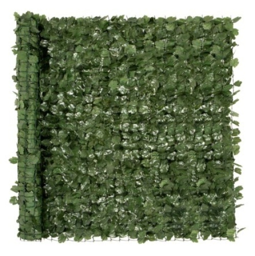 Outdoor Faux Ivy Privacy Screen Fence, Green, 94x59in - Lot 333