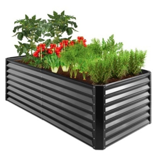 Outdoor Metal Raised Garden Bed, 6x3x2ft - Lot 340