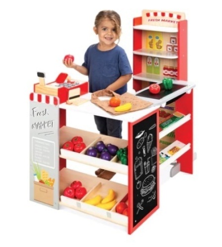 Kids Pretend Play Grocery Store Supermarket Toy Set w/ Accessories - Lot 424