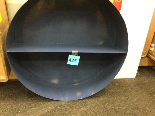 Gray Round Metal Shelf - Lot 425
