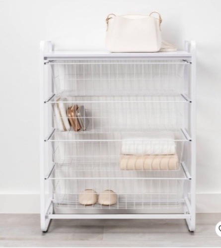 Brightroom 4 Drawer Metal Storage Organizer, White - Lot 429
