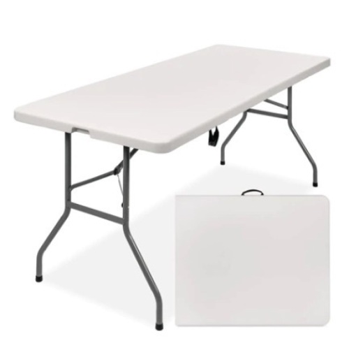6ft Portable Folding Plastic Dining Table w/ Handle, Lock - Lot 441