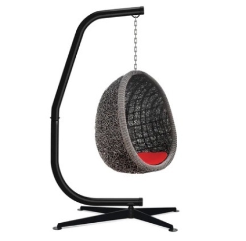 Curved Hanging Hammock C-Stand w/ All-Weather, Steel Frame, Stand Only - Lot 444