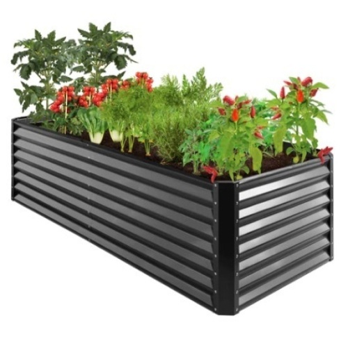 Outdoor Metal Raised Garden Bed, 8x4x2ft - Lot 445