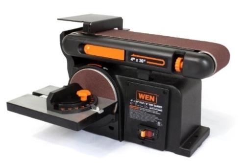 WEN 6502T 4.3-Amp 4 x 36 in. Belt and 6 in. Disc Sander with Cast Iron Base - Lot 452