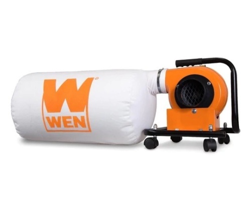 WEN 5.7-Amp 660 CFM Rolling Dust Collector w/ 12-Gallon Bag & Optional Wall Mount, DC3401 - Lot 460