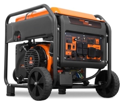 WEN 8750-Watt RV & Transfer-Switch-Ready 120V/240V Electric Start Open Frame Inverter Generator - Lot 461