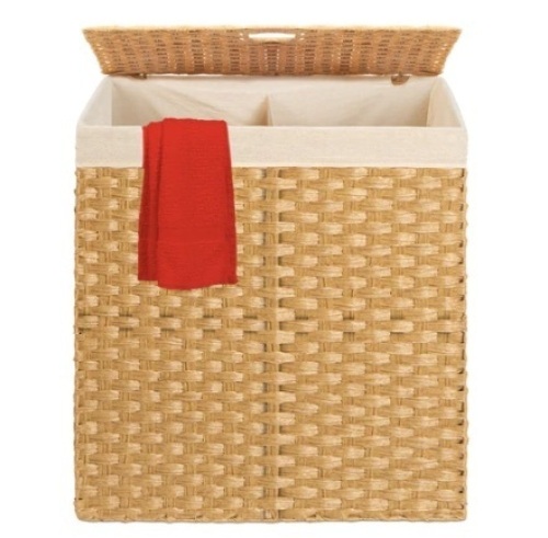 Double Laundry Hamper Basket - Lot 482