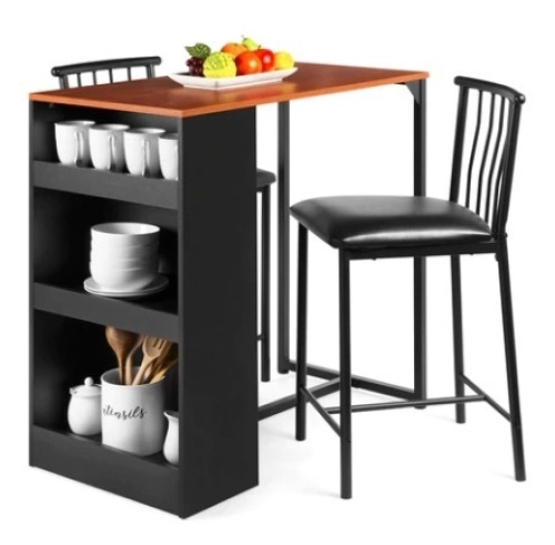 3-Piece Counter Height Dining Table Set - Lot 492